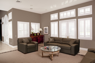 Room painted with brown walls